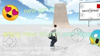 New game new video is here skate space game enjoying stunts  #newv. @YouTube @HunterGamerz9274 