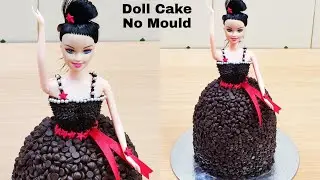 Chocolate Doll Cake Without Mould, Maida, Whipped Cream | Easy Doll Cake | डॉल केक बनाए आसानी से  |