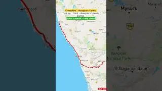 Coimbatore To Mangaluru Central ● Train no. 22610 Mangaluru Intercity Express #shorts #train #irctc
