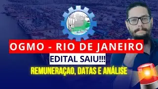 EDITAL SAIU!!!! OGMO RIO DE JANEIRO | ESTIVA