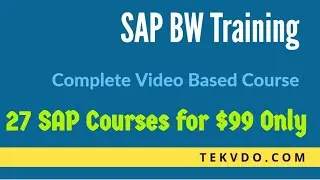 SAP BW Training - INFO OBJECTS Part 1 - SAP BI Training