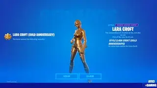 How To Unlock GOLD LARA CROFT [Location] | Lara Croft Gold Anniversary | Fortnite