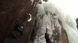Ice climbing palisade falls