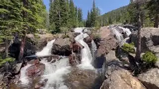 Waterfall Along Hessie Trail: Indian Peaks Wilderness Adventure - Hike Near Denver