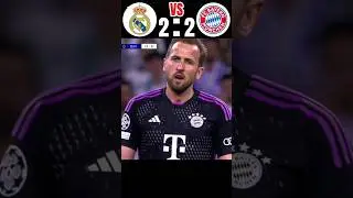 Real Madrid versus Bayern UEFA champions League 2024 semi-final second league. #football #shorts