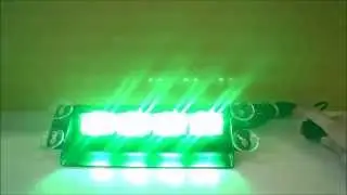 High Power Dash/Deck green strobe light for volunteer firefighter