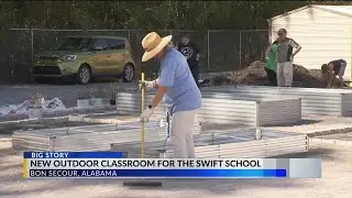 Swift School in Bon Secour gets new outdoor classroom &mdash; built in one day