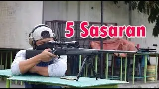 Remington 700 SPS 308 WIN, 5 Sasaran Jarak tembak 100m