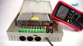 CCTV power supply PNI STC15A in metal box 12V 15A and 9 outputs EN