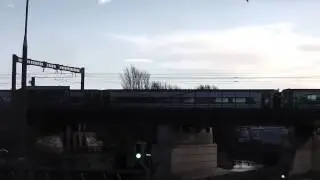 NIR class 201 (8208) + Mk3 Enterprise - East Wall Road, Dublin