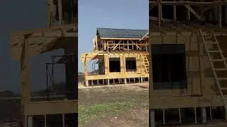 Deurbanization. Frame house. Каркасный дом.