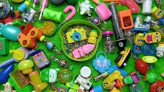 Asmr color balls and various candy container characters, there are camera, crocodile and others
