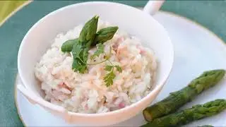 Comment faire un Risotto de lotte aux lardons et pointes d&rsquo;asperge 🤔