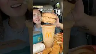 me vs. a giant cup of mcdonald&rsquo;s big mac sauce 🍔🤭 #mcdonalds #bigmac #fastfood #mukbang