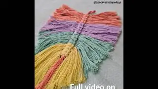 macrame leaf short tutorial|square knot #trending #macrame #macramemakers #macramewallhanging