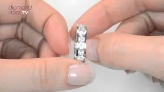 HG33 - 3ct Diamond Full Eternity Ring In 18K White Gold