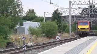 Stafford Railway Station 90019 DB Cargo arrives on the UDG on 0Z90 on the 16th July 2018