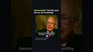 Warren Buffet The rich  Guys like me  We&rsquo;re winning &rdquo; #financialfreedom