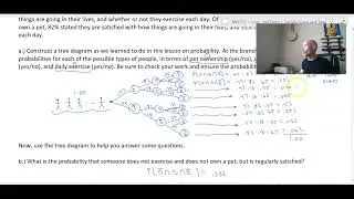Probability Rules through Tree Diagrams - 3 Random Events