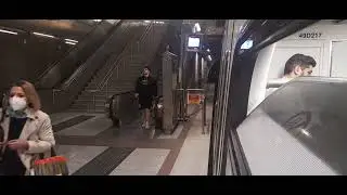 Athens metro ride from Elliniko to Syntagma (line 2)