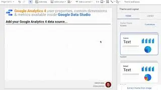 GA4 user properties, custom dimensions & metrics inside Google Data Studio : Data source addition