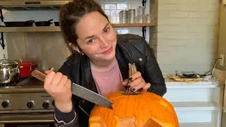 ASMR Carve a Pumpkin with Me! 🎃