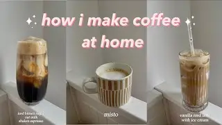 3 different coffee recipes ☕️ Home Cafe
