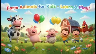 Farm Animals for Kids  | Fun Animal Sounds & Moral Rhymes for Toddlers|bedtime stories for kids