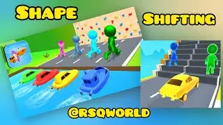 Shape Shifting Game 🚕🛵 Level 1 - 5 - Gameplay