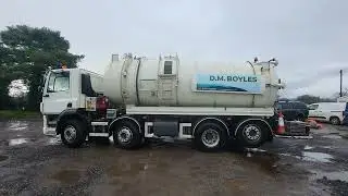 2017 DAF CF440 8x2 Rear Lift S/S Vacuum Tanker, Entered into D M Boyles Auction