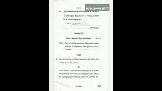 #Infinite Matrix and Divergent Series #msc #4thsem#oldquestionpapers #June 2022# Mathematics #rdvv