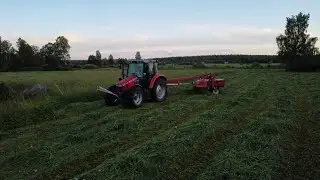 Vallskörd 2024, Slåttermaskin JF GMS 2800 Top safe och Massey Ferguson 5445