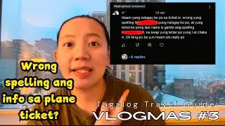 WRONG SPELLING ANG PANGALAN SA PLANE TICKET? |Tagalog Travel Guide| Typo error or misspelling