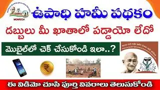 How To Check MGNREGA Payment Status Online in Telugu || Tech Patashala