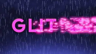 Glowing glitch animation - After Effects Tutorial