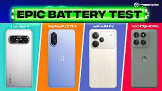 Lava Agni 4 vs Nord CE5 vs Realme P4 Pro vs Moto Edge 60 Pro | Battery Drain & Charging Test