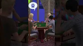 Playing Poker | The Sims 2 | #shorts