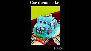 Car theme cake🚙  (weight half kg) how is it please comment #youtubeshorts #likeforlikes #birthday