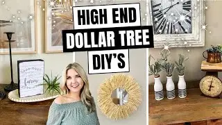 HIGH END DOLLAR TREE DIY - DIY DOLLAR TREE FARMHOUSE DECOR