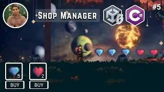 Shop Manager in Unity - Beginner Unity Tutorial | Shop System in a 2D Game with Unity & C# Coding