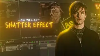 Shatter effect Tutorial | Glass breaking transition - After effects 