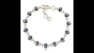 Bratara Argint 925 Topaz Mistic stilunic.ro