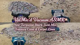 UnMic&rsquo;d Vacuum ASMR ✨ New Turquoise Shark, Junk Mix, Treasure Coins & Carpet Lines
