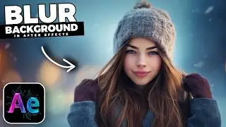 How To BLUR The Video BACKGROUND In After Effects