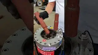 #press Pipe crimping machine #pipe shrinking machine #pipe shrinking machinePress head machine