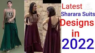 Letest Sharara Designs for 2022 #trendysuits #designersuits