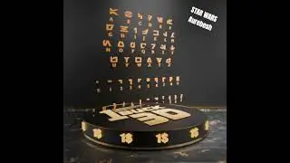 STAR WARS Aurebesh @ 1Buck3D.com  #stl #3dprinting #fdm #diorama #accessories #greeble #alphabet