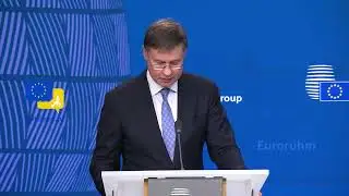 Домбровскис: Война России нанесла Европе огромный экономический ущерб | Еврогруппа Брюссель
