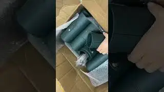 Vertical OEM Olive Green Synthetic Hair Makeup Brush Set
