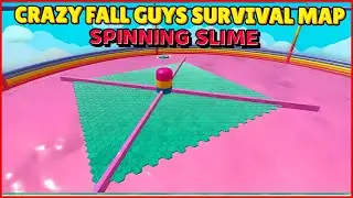 Spinning slime- Crazy Fall Guys Survival Creative Map (1632-5597-0228) #fallguyscreative #fallguys